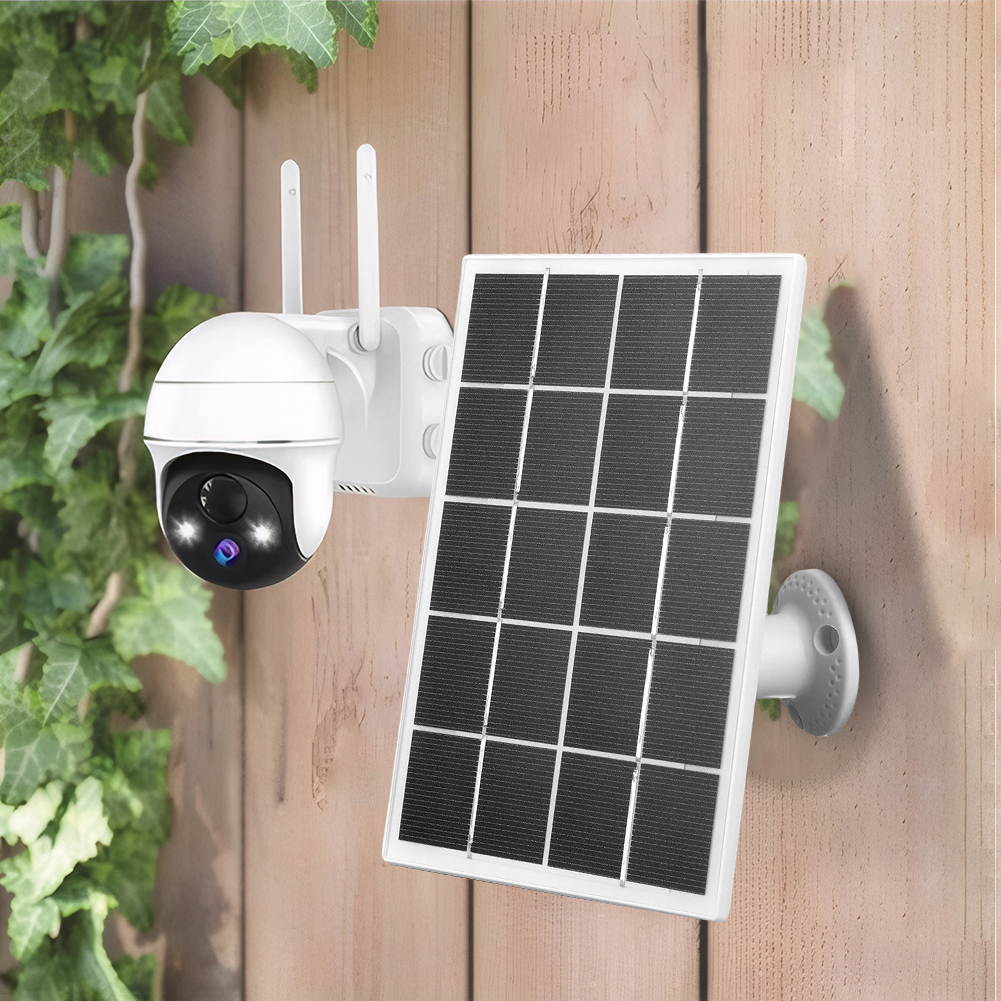 3.3W Solar Panel IP65 Waterproof Micro USB&Type-C Solar Panel Charger for Arlo/Ring/Eufy/Blink Doorbell Security Camera