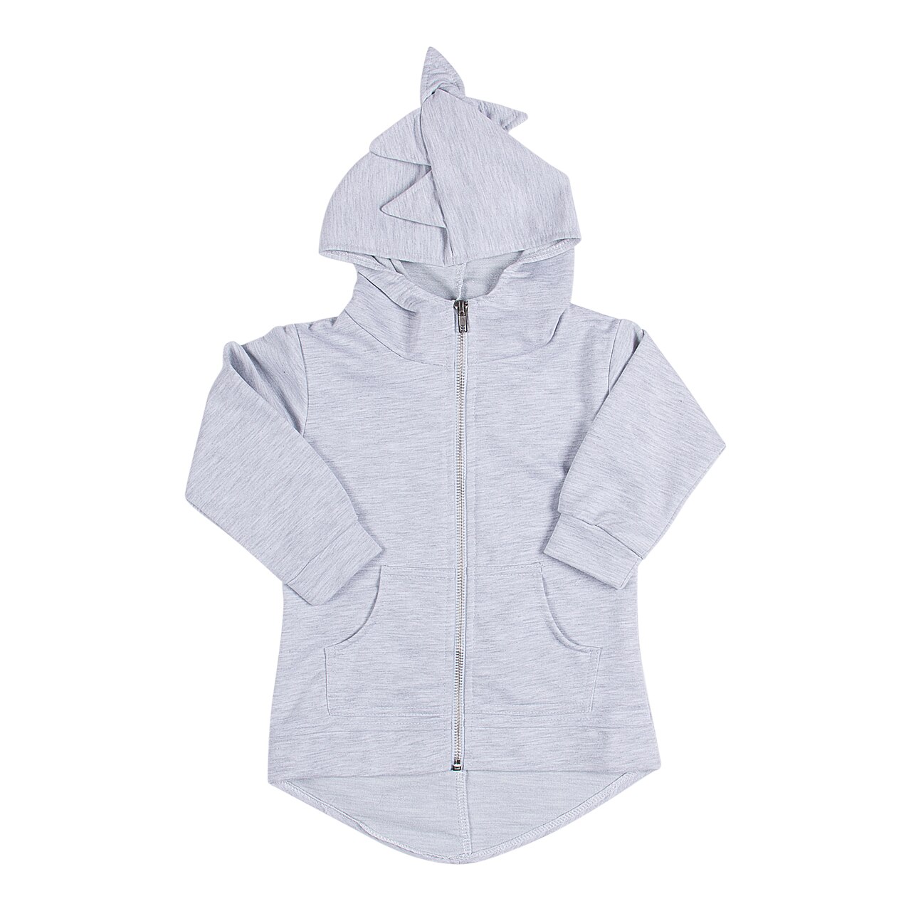 Automne hiver 1-7Y enfant en bas âge enfants bébé filles garçons manteau à manches longues mignon dinosaure animaux veste à capuche manteau d'extérieur: Gris / 7T