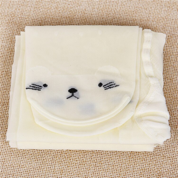 Crianças meias bonito do gato da menina collants para meninas crianças meias do bebê dos desenhos animados fino apertado verão malha do bebê da menina meia: yellow tights / 3 to 5 year