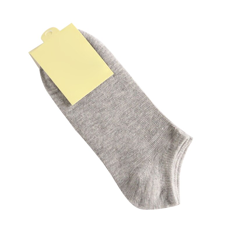 Damestrømper lavt skåret ankel afslappet tynde korte sokker ensfarvede sokker til sommer forår  h9: Grå