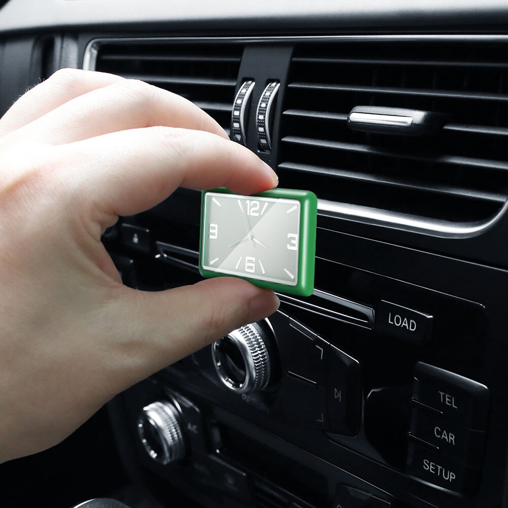 Car Dashboard Stick Melon Clock Quartz Clock Car Decoration Watch Jewelry Car Interior Watch Material