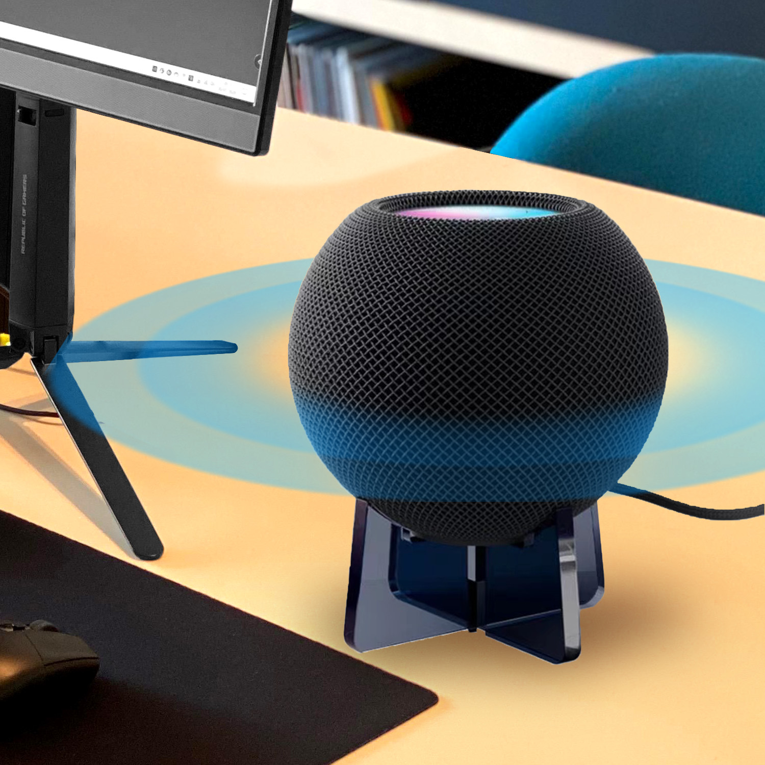 Stand for Apple HomePod mini Acrylic Material Exquisite Tabletop Holder for Apple Homepod mini Speaker Support