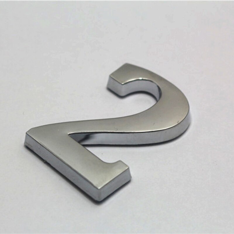 0-9 House Number Sign Self Adhesive Address Digit Sticker Plate Numeral Door Plaque for Home Hotel VJ