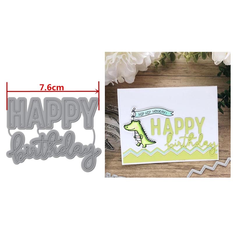 Rectangle Frames Scenes Rainbow Words Phrases Metal Cutting Dies Pond Stencil DIY Card Crafts Scrapbooking Template dies