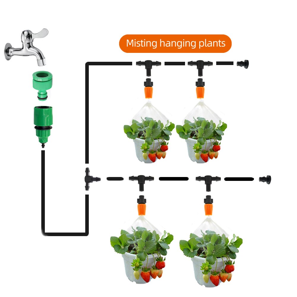 10M Smart Garden Watering System Plant Watering System Misting Misting Drip Irrigation System Cooling Self Watering 4/7mm