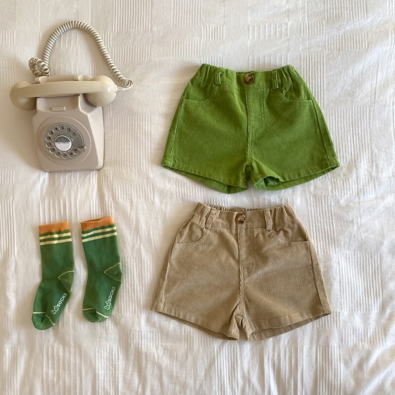 1-7 anni pantaloncini per bambini pantaloncini per bambini pantaloni corti pantaloncini da spiaggia per ragazzi in cotone estivo pantaloncini Casual per ragazze solide nuovi vestiti per bambini