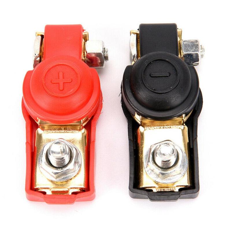 1 Pair Universal Battery Terminal Clamp Clips Connector Release Collet Battery Quick 12V Automobile Accessories Battery Clips