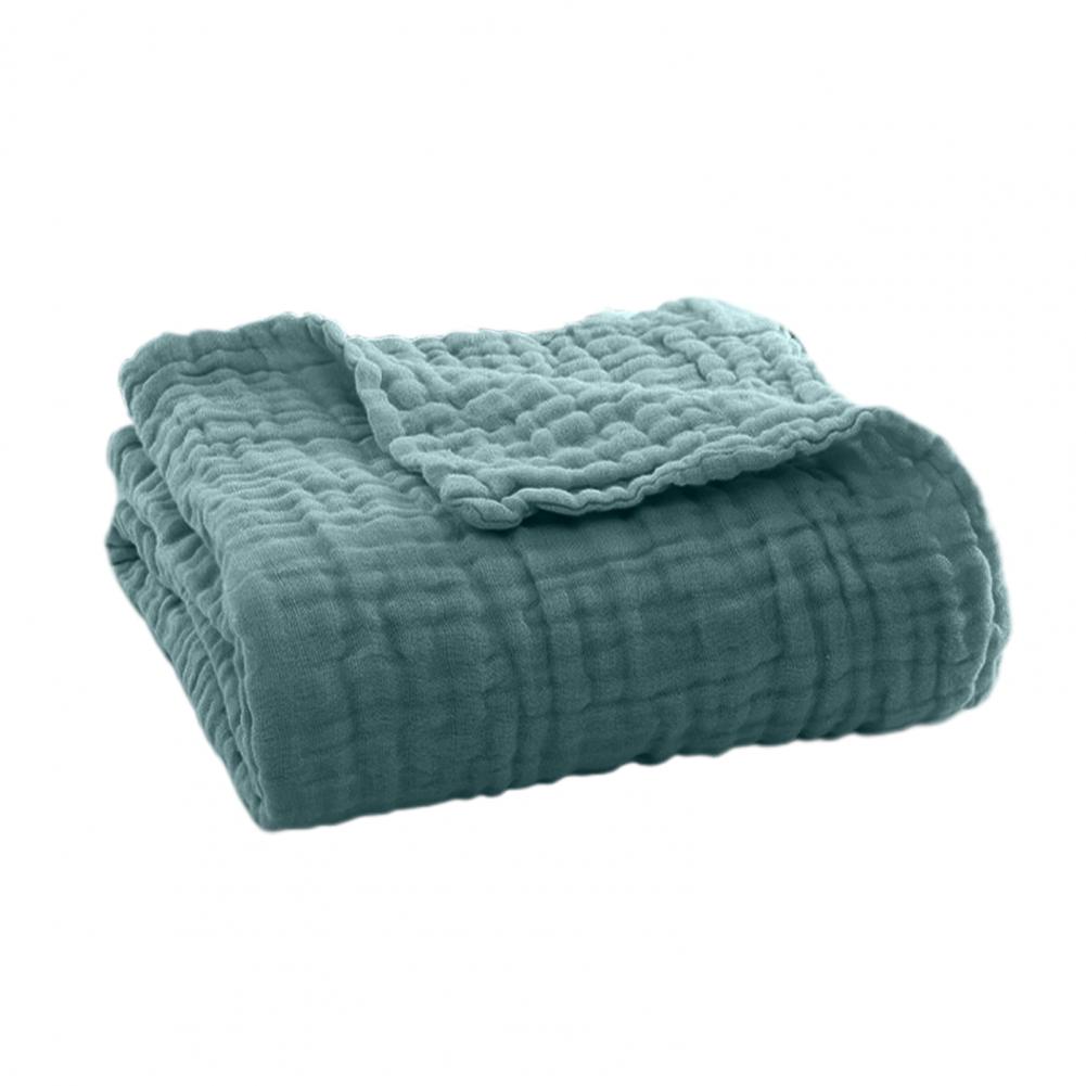 Musselin-Decke, Sommer-Couch-Überwurf, atmungsaktiv, einfarbig, Musselin-Wickel, kuschelige Decke, 2025, Baumwolldecke, gemütlicher Musselin-Wickel: König (Anzeigebildschirm) / schwarz