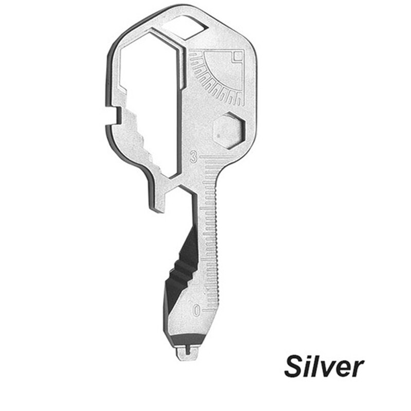 Outdoor Multi-Tool Key Multi Pocket Tool Keyring Key Ring Spanner Hex Wrench: SYHG1937-SV