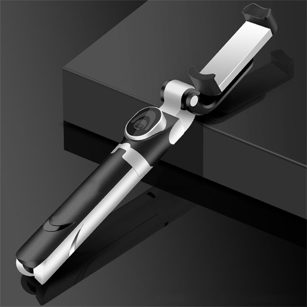 Palo de Selfie para teléfono inteligente, Control de altura ajustable, compatible con Bluetooth, con trípode para Android 10,0 e ios: Black and White