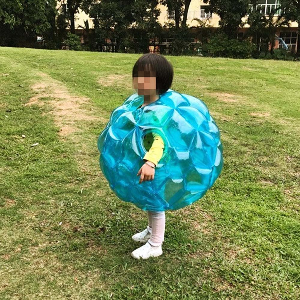 PVC Inflatable Bubble Buffer Balls Human Knocker Bumper Ball For Kids Outdoor Activity Running Body Punching Ball 60 cm