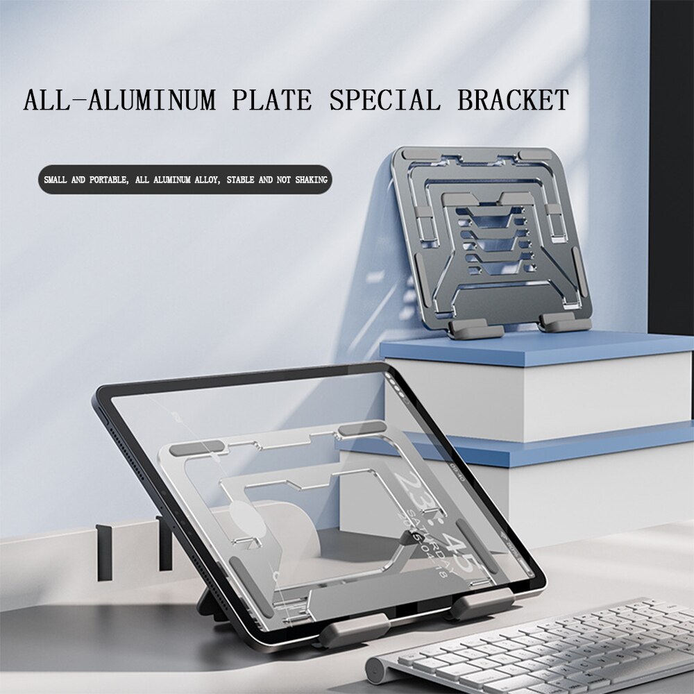 Alumiininen tabletin pidike taitettava tablettiteline sopii 6 7 8 9 10 11 tuuman tableteille tarvikkeet ipad samsung xiaomi tabletille