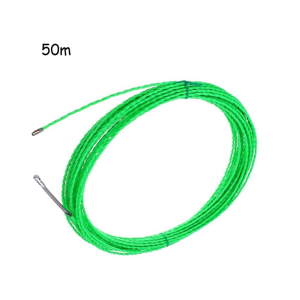 5m/15m/25m/30m/50m 4mm Fiberglass Cable Push Pullers Duct Rodder Fish Tape Wire Fish Draw Tape Electrical Cable Puller: 50M
