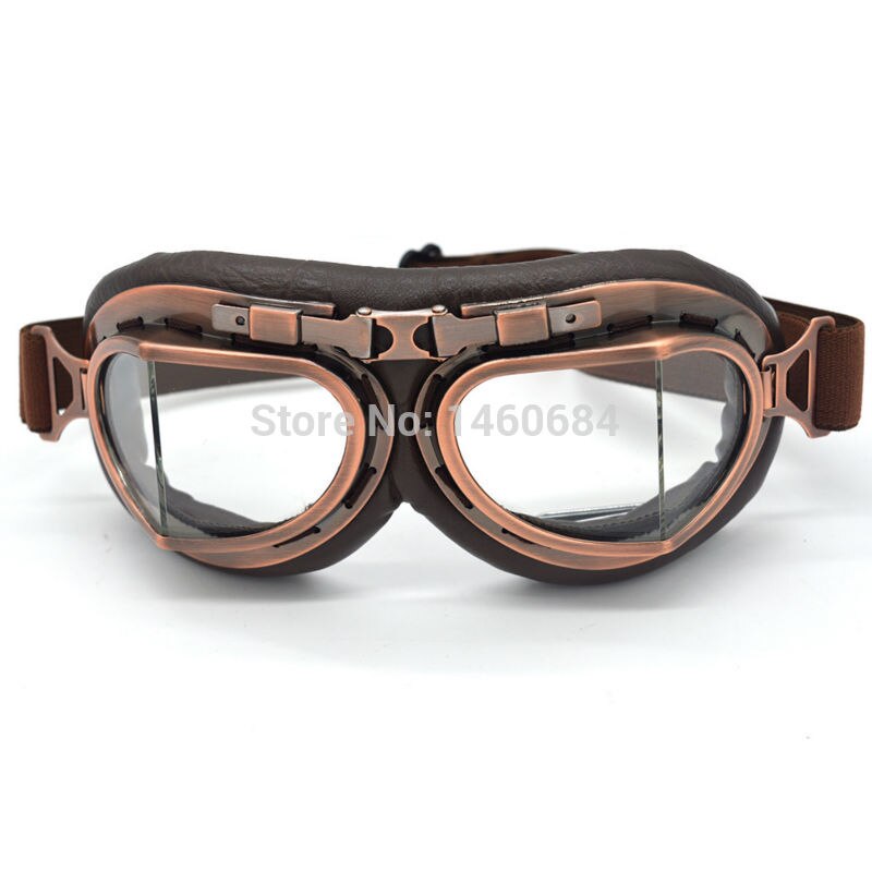 Unisex motorcykel beskyttelsesbriller vintage gafas motocicleta lunette moto motocross atv scooter touring briller: Klar