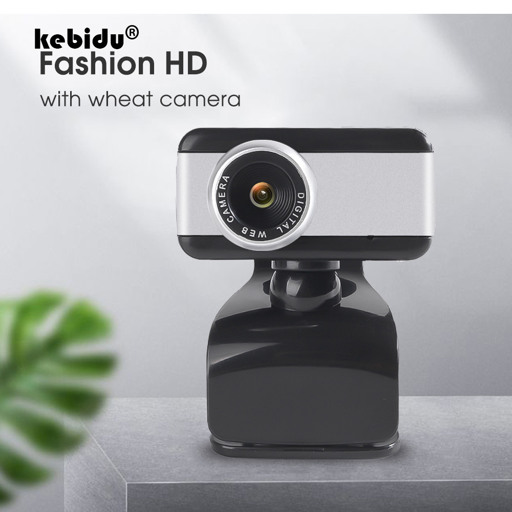 Kebidu Usb 2.0 50.0MP Hd Webcam Webcam Camera Met Microfoon Microfoon En Clip Voor Pc Laptop Skype Zwart