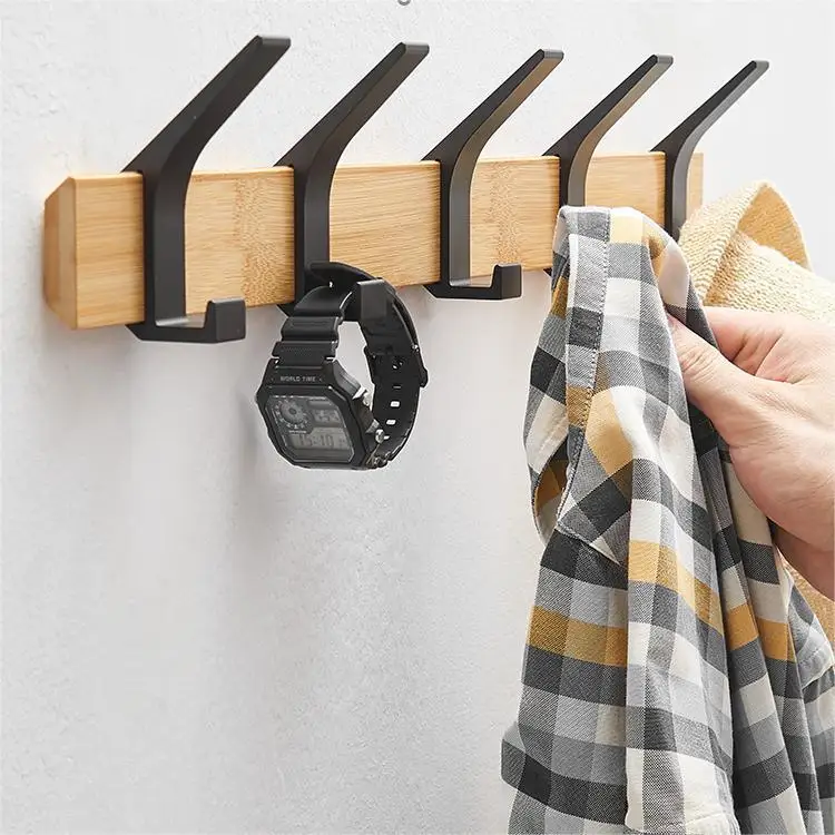 4/5/6/7/8 ganci mobili appendiabiti da parete giapponese per appendere vestiti vestiti cappello chiavi asciugamani appendiabiti organizzazione della stanza