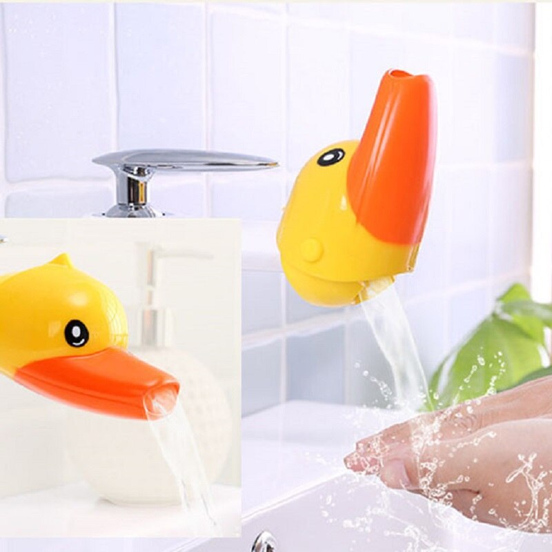 Kids Faucet Extender Cartoon Durable Toddler Sink Bathroom Cute Child-assisted Faucet Extender Baby Hand Wash Tools Accessories
