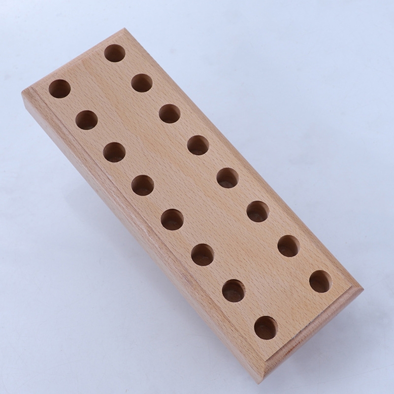 Pine Wooden Leather craft Rack Stand DIY Carving Punching Tools Holder Organizer Storing Leather Tool Storage Box