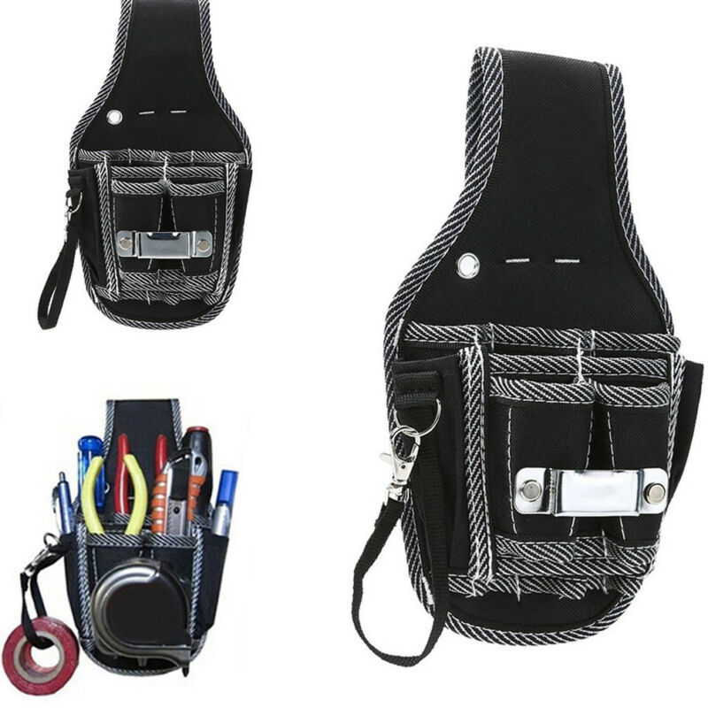 Electrician Tool Bag Nylon Fabric Waist Pocket Pouch Belt Storage Kit Holder Maintenance