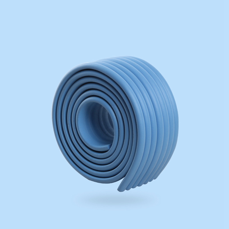 2M Desk Edge Guard Strip Self-Adhesive Door and Window Sealing Strip Baby Safety Table Corner Protection Anti-collision Strip: Blue