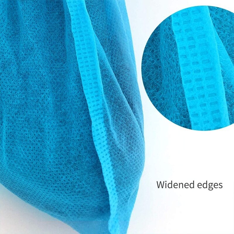 100 stuks non-woven schoenovertrekken, wegwerpschoenovertrekken voor binnen in ziekenhuizen en gebouwen, antislip en waterbestendig ((50 paar)