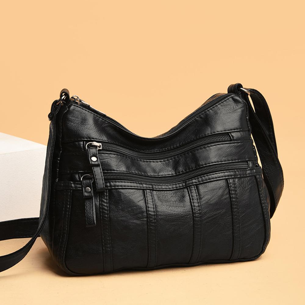 2020 nova moda feminina saco de ombro bolsa de ombro bolsa de viagem feminina retro lavado pu crossbody saco multi bolso feminino