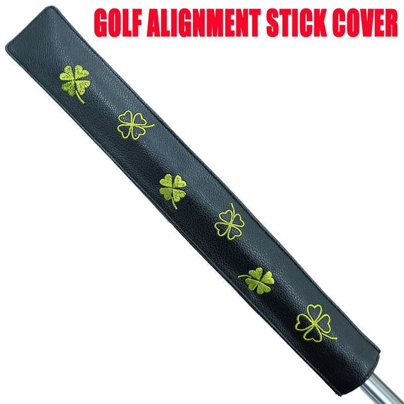 Varillas de palo de entrenamiento de alineación de Swing de Golf, accesorios de práctica para golfistas, de Metal y aluminio portátil: 1 Pc Cover-Clover