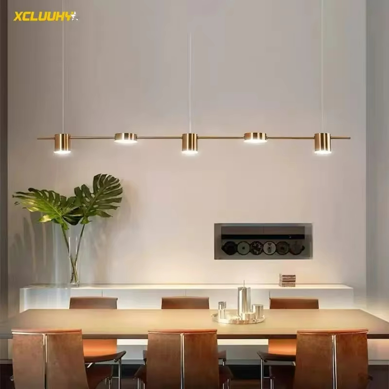 Moderne minimalistiske pendellampe, hængelampe, luksuslysekrone, belysningsarmatur til bar, spisestue, bord