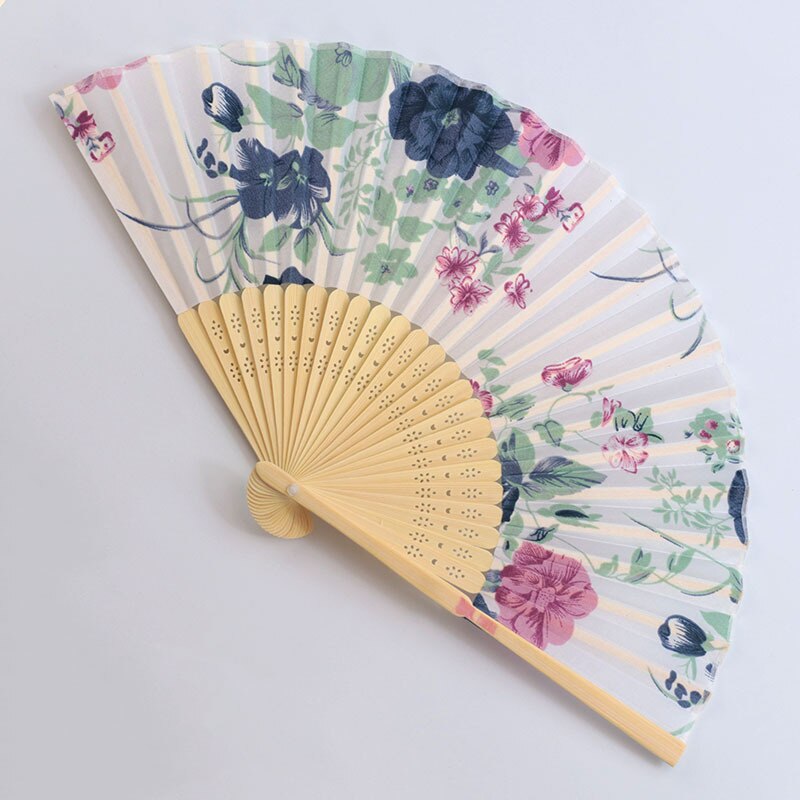 Vintage silkki taitettava viuhka retro kiinalainen japanilainen bambu taitettava viuhka tanssi käsiviuhka kodin sisustus koristeet askartelu abanico: D