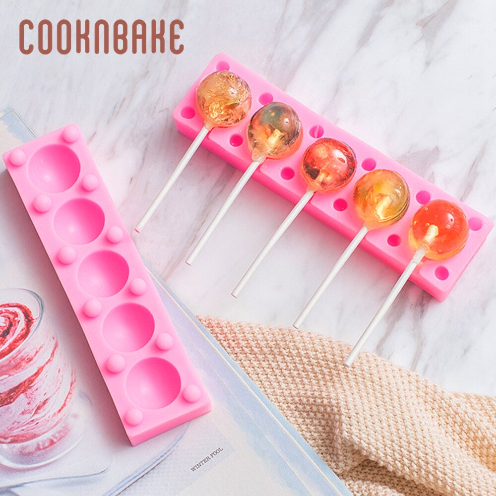 Cooknbake Siliconen Fondant Mal Voor Lollipop Planeet Lolly Vorm Chocolate Candy Cake Decoratie Tool Ronde Suiker Lolly Vorm