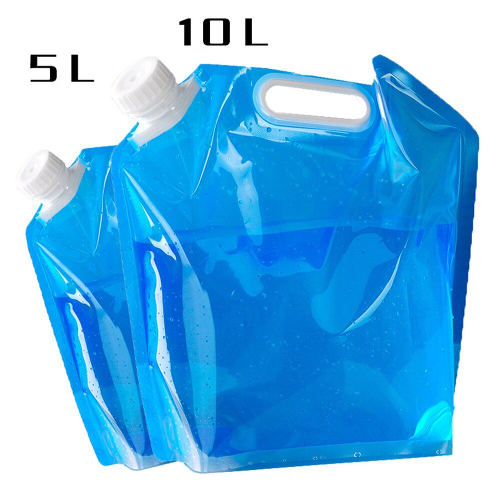 4Pcs 5L Outdoor Grote Capaciteit Water Zak Draagbare Opvouwbare Drinkwater Bag Opvouwbare Water Tank Container Ruimtebesparend wate