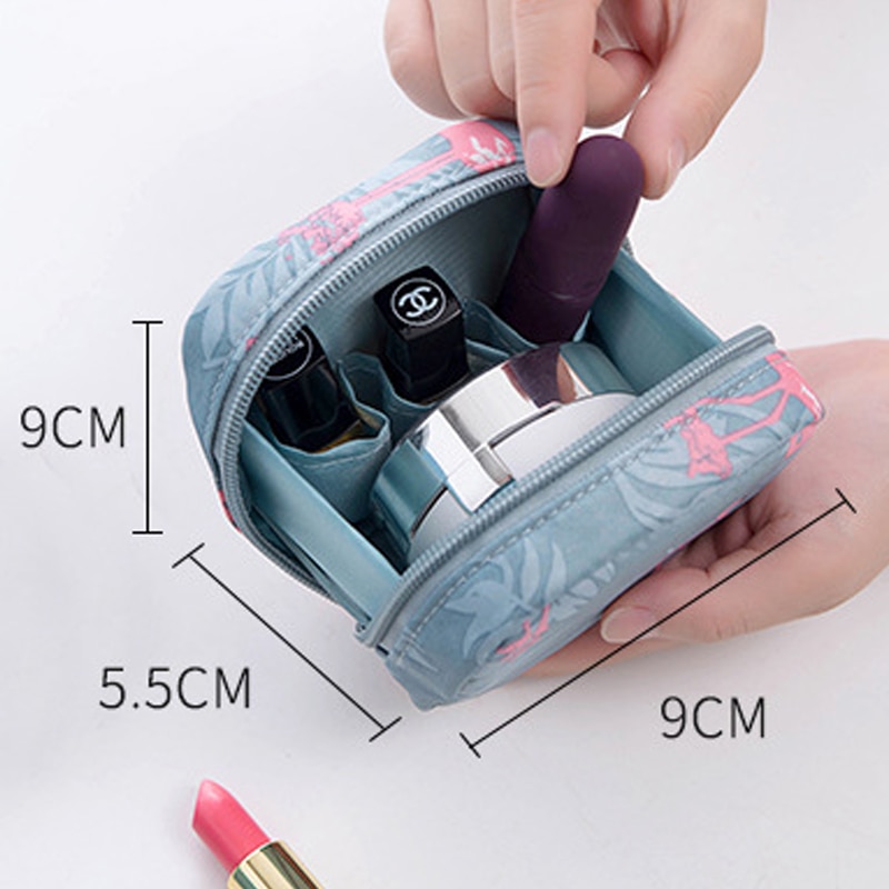 Mini Solid Color Flamingo Cosmetic Bag Cactus Travel Toiletry Storage Bag Beauty Makeup Bag Cosmetic Bag Organizer