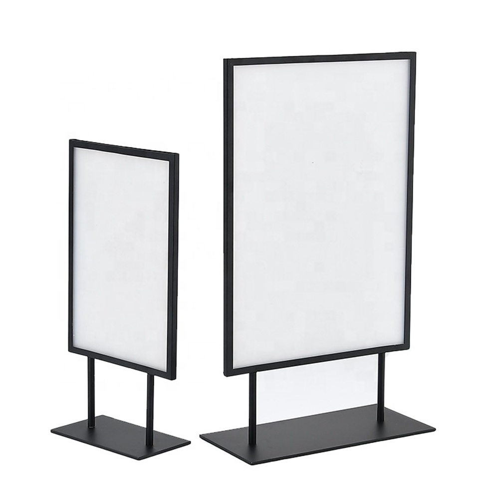 Retail Store Countertop Advertising Board Poster Display Label Rack Bracket