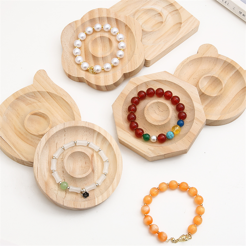 Houten kralen ontwerpbord Geschikte armband displaystandaard voor het maken van sieraden Kettingen Ambachten Lade Praktische display