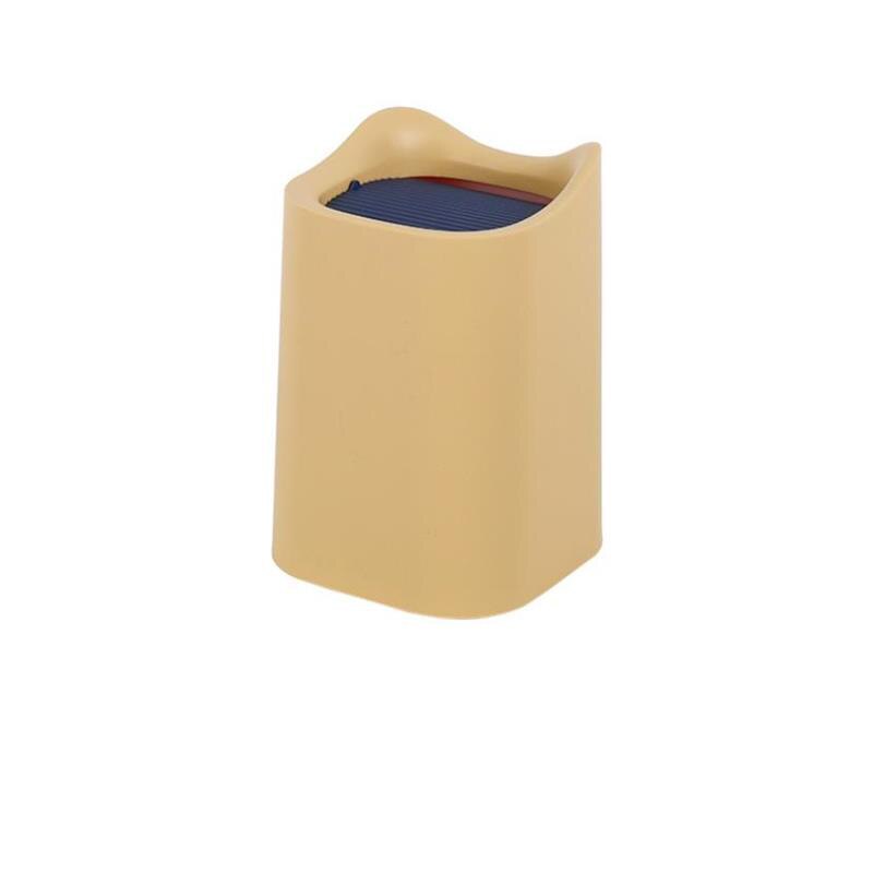 Poubelle petite poubelle mini bureau panier à ordures maison table plastique fournitures de bureau poubelle bureau voiture poubelle: Jaune