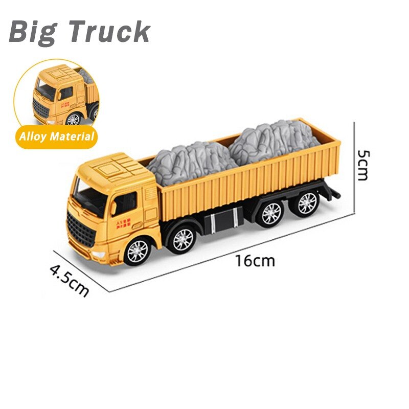 Ingegneria della lega Bulldozer gru costruzione camion RC Tower Designer per ragazzi gioca escavatore veicoli auto Set giocattoli per bambini: Big Truck (no box)