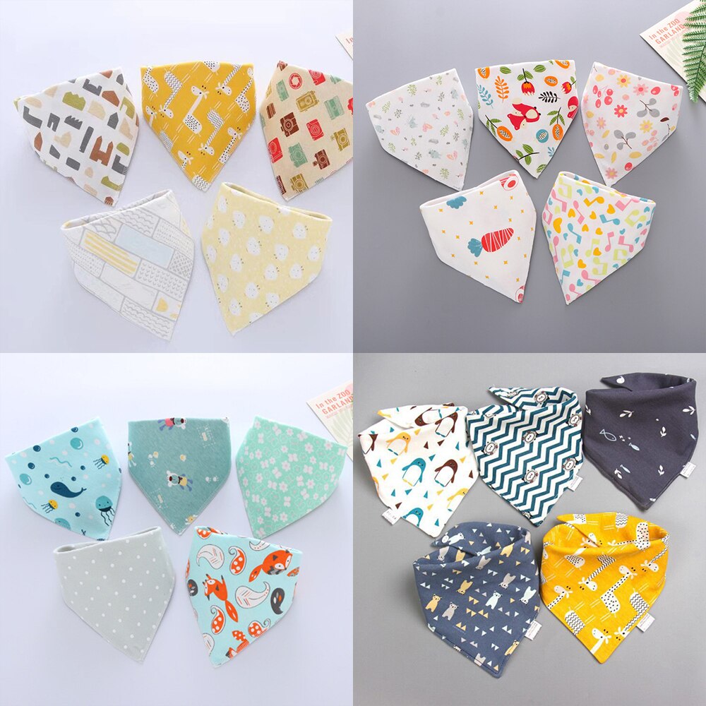 3 Stks/partij Slabbers Bandana Lot Katoen Multi-Stijl Driehoek Cartoon Babadores Para Bebe Baby Jongens Meisjes Speeksel Handdoek