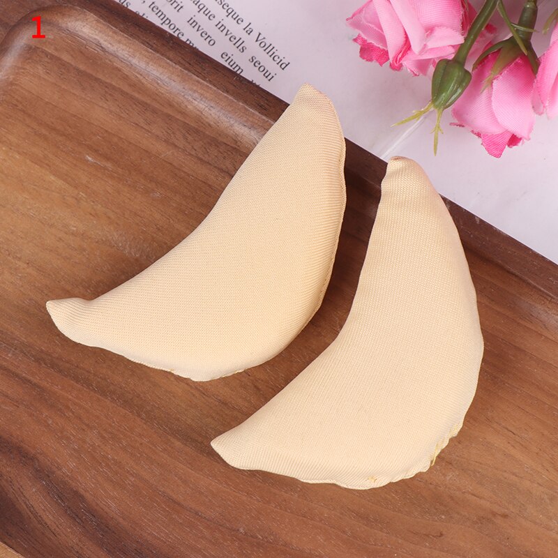 1 par de accesorios para zapatos Ajuste de zapatos punta almohadilla para mitad de la puntera esponja antepié insertar tapón del dedo del pie Anti-dolor dedo del pie relleno frontal