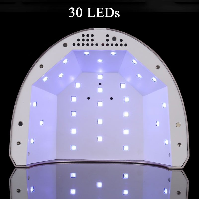 Lámpara de secado en Gel de uñas, lámpara híbrida para LED UV de uñas en Gel, 86W, de