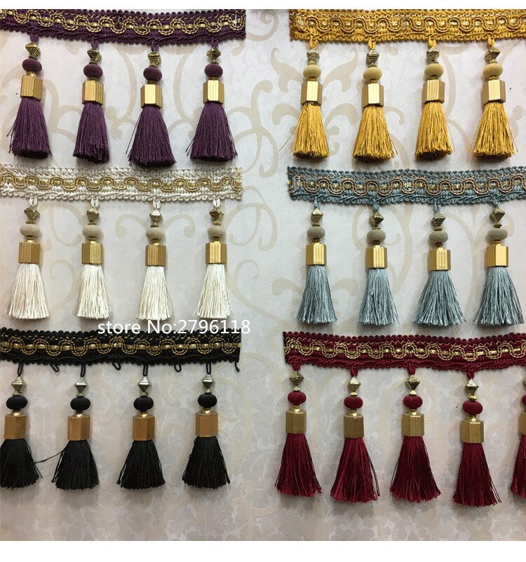 ! 5 Meter/12 Cm Lange Tassel Fringe Voor Gordijnen Lint Kant Accessoire Naaien Latin Jurk Kledingstuk Gordijn Accessoires