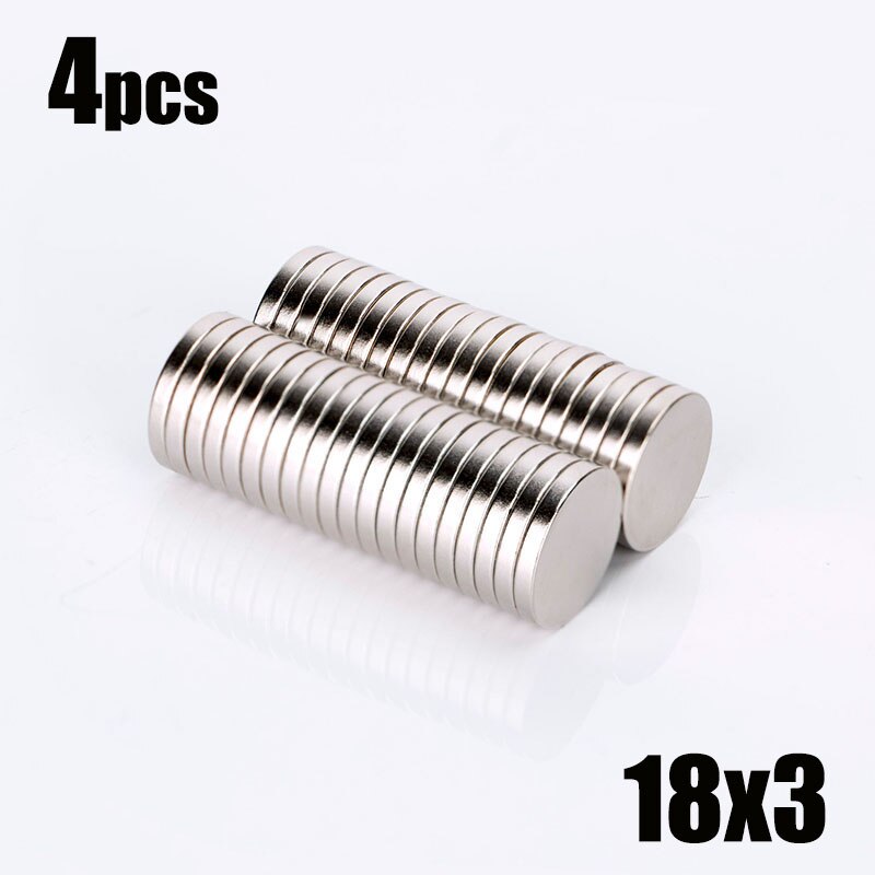 10 20Stck 18x2 18x3 18x4 15x2 12x2mm Runde neodym Starke Neodym Magnet Magne Selten Erde Neodym Starke Magnete Magnet: (18x3)4Stck