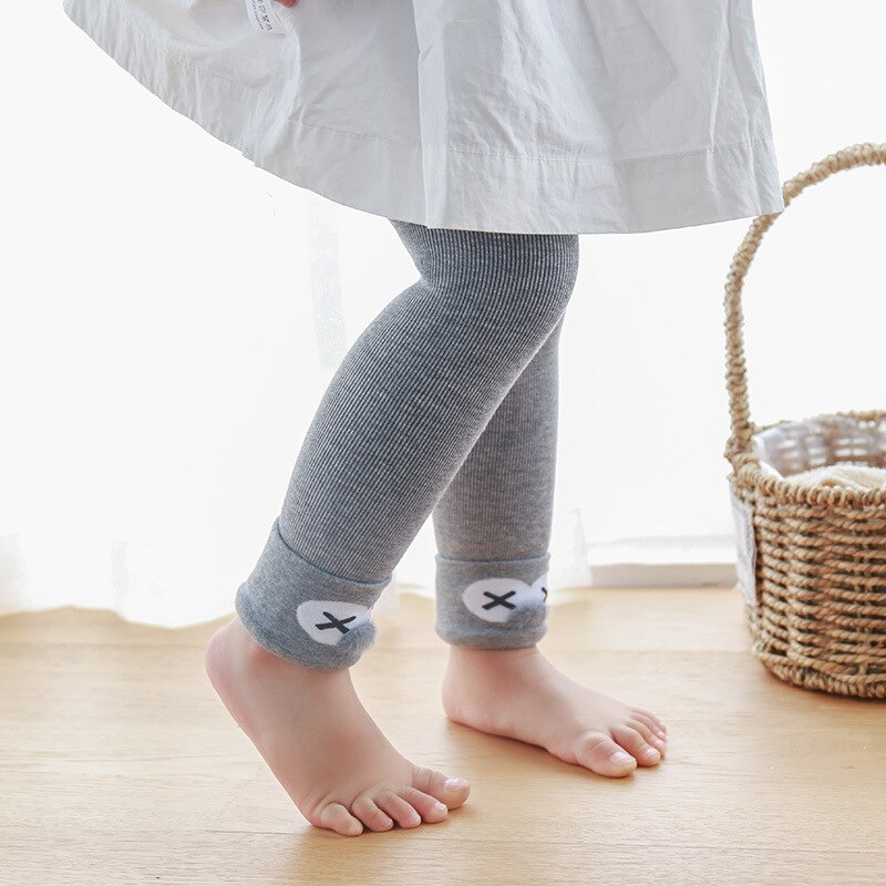 0 a 2 Anni di Autunno di Inverno Del Bambino Della Ragazza Delle Ghette Fodera In Pile di Spessore Leggings Caldo Per I Più Piccoli A Doppio Ago Neonati Del Bambino pantaloni