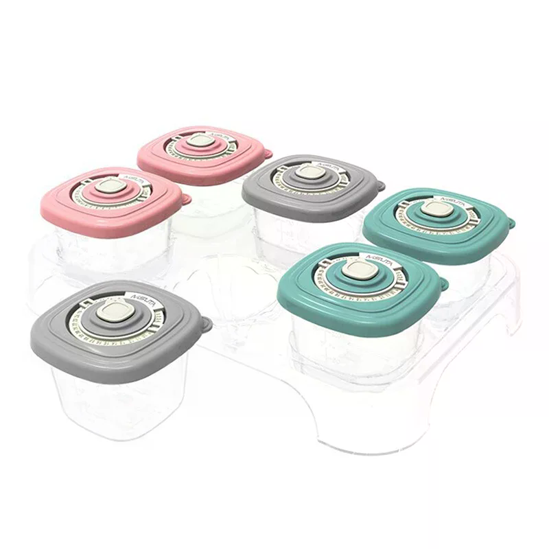 1/4/6PCS Glass Food Containers With Silicone Lids Food Jars Food Storage Containers For Snacks Freezer Microwave Dishwasher Safe