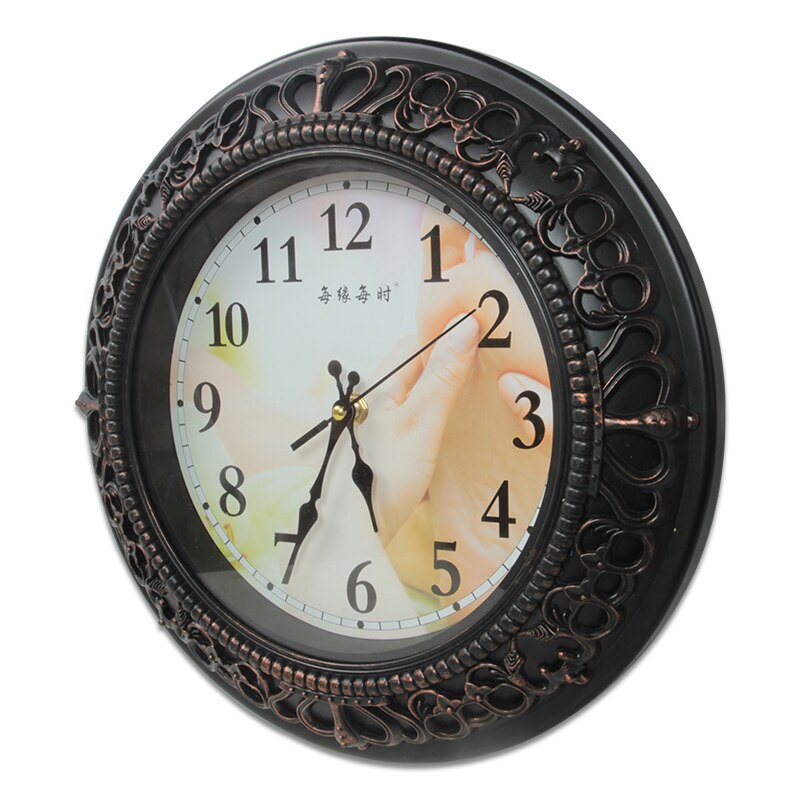 Silent Retro Quartz Clock Decorative Wall Clock ,Bedroom Clock Retro Clock,Living Room Wall Clock,for Home/Office/School MJ807