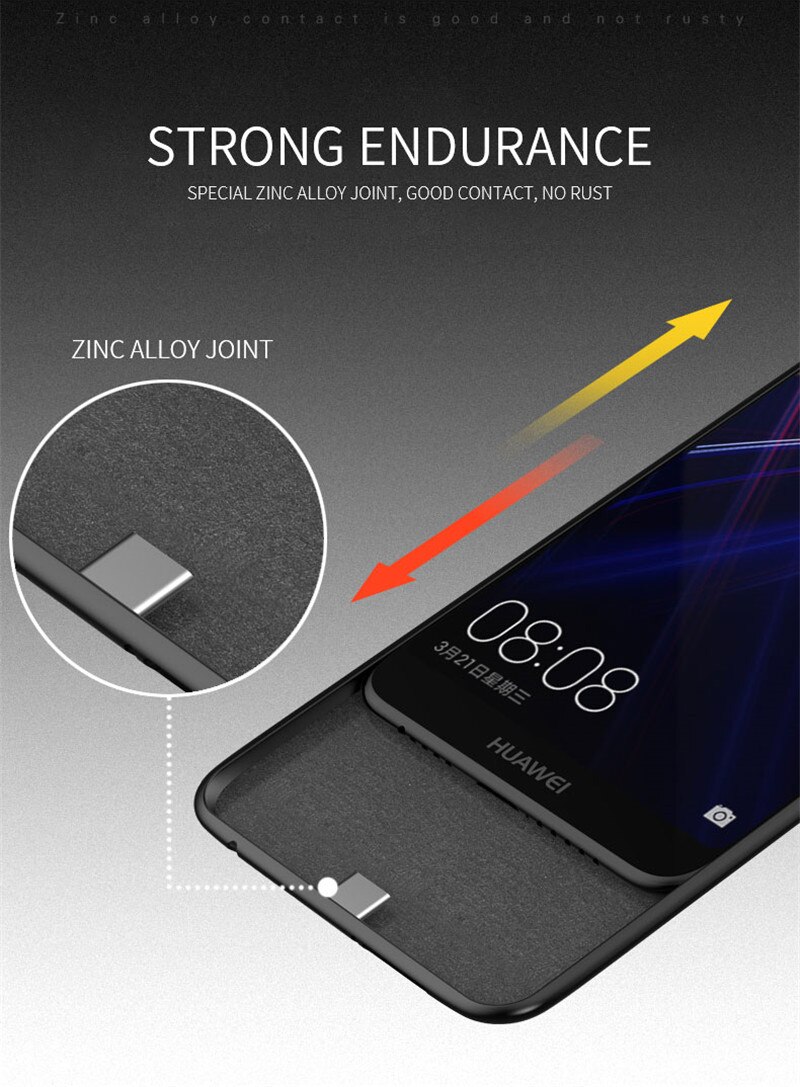 Externe Power Bank Batterij Oplader Gevallen Voor Huawei P20 Lite Batterij Case Draagbare Batterij Opladen Case Voor Huawei P20 Lite