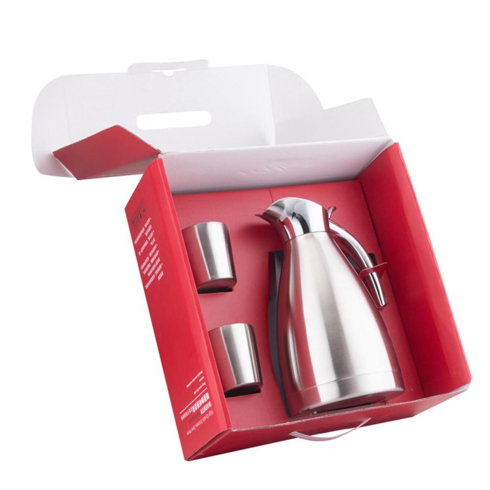 Stainless Steel Insulation Pot Set European Vacuum Coffee Pot Box Water Cup Home Silica Gel Family Kettle