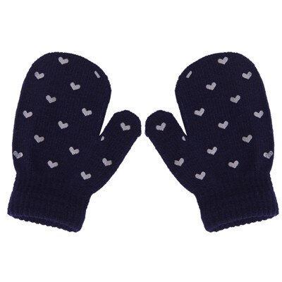 Kids Dot Ster Hart Patroon Wanten Jongens Meisjes Zachte Breien Warme Handschoenen Mode: 4