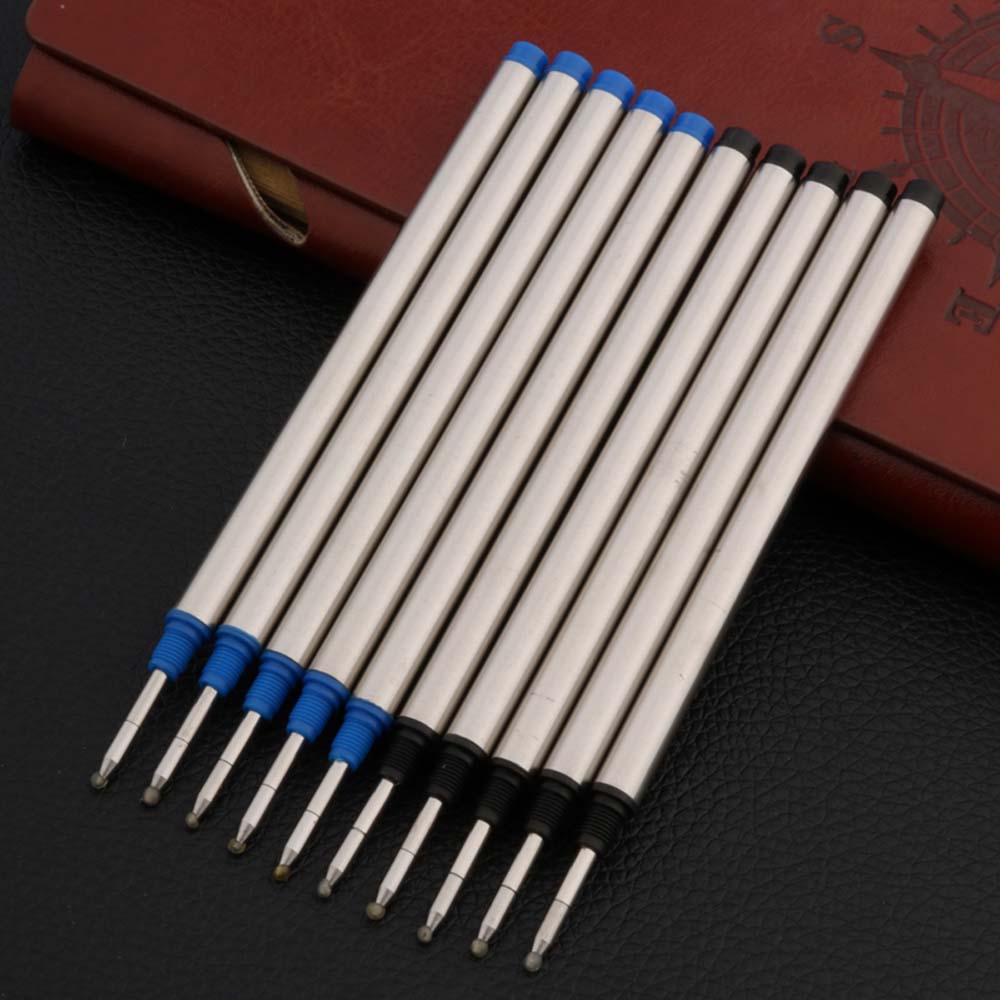 5Pc Office Rotate Twist Type 0.5MM Metal Rollerball Pen Refills Business Office School Supplies Writing