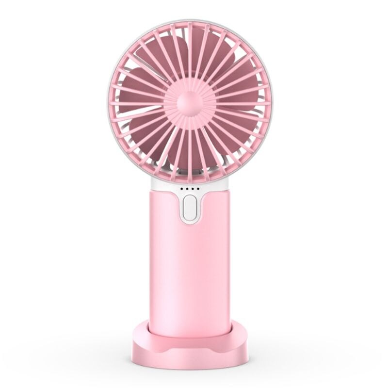 Summer Mini Cooler Handheld USB Portable Fan USB Rechargeable Fan Travel Outdoor Home Office Quiet Desk Fans: 2-B