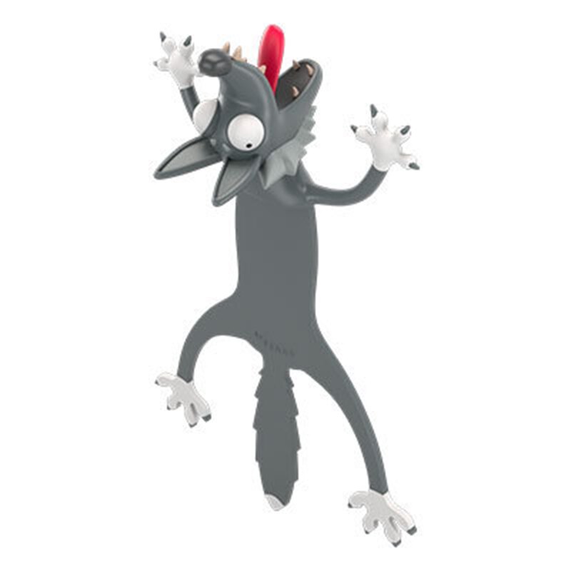 Neue Explosion modelle Kreative 3D Drei-dimensional Ebene Lesezeichen Nette Lustige Katze Lesezeichen freundlicher Spielzeug: Wolf